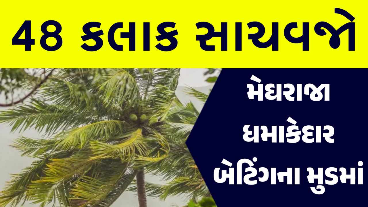 ઘરની બહાર નીકળતા પહેલા જાણી લેજો આગાહી, 48 કલાક સુધી મેઘો બોલાવશે ધબડાસટી