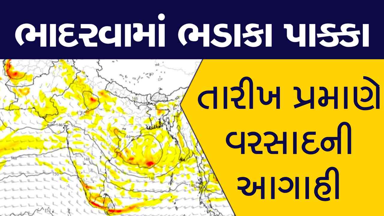 શું વરસાદની વિદાઈ? આગામી સમયમાં જોરદાર વરસાદની આગાહી, જાણો તારીખ પ્રમાણેઆગાહી