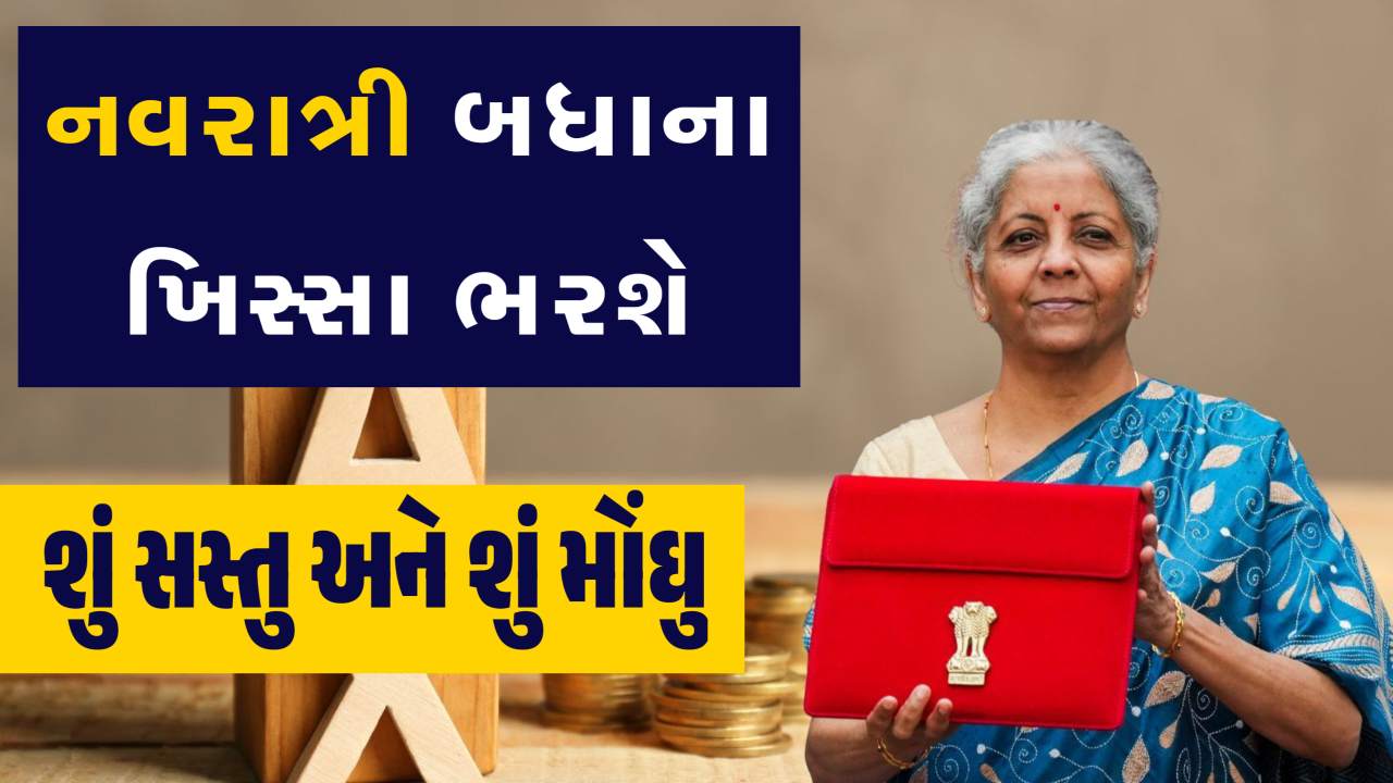 સામાન્ય માણસોની નવરાત્રી સુધરી ગઈ, જીએસટી બેઠકમાં શું સસ્તુ અને શું મોંઘુ, જાણો પૂરું લિસ્ટ